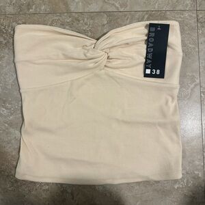 Broadway Cream Tube Top